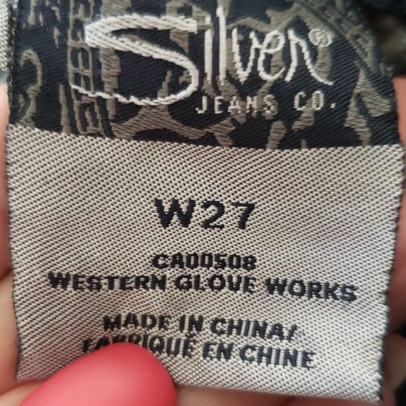 Silver Ladies Cropped Capri Jeans Size 27 - Picture 7 of 8